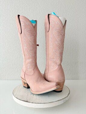 Lane SMOKESHOW Pink Cowboy Boots Western Cowgirl Mid Calf Tall Womens Size 8
